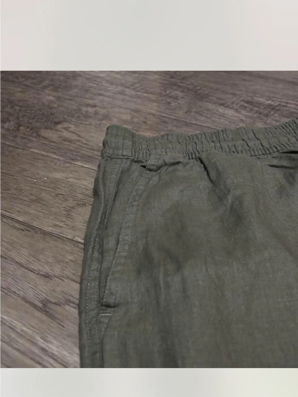 Quince Linen Beach Pants Olive Green 3XL NWT